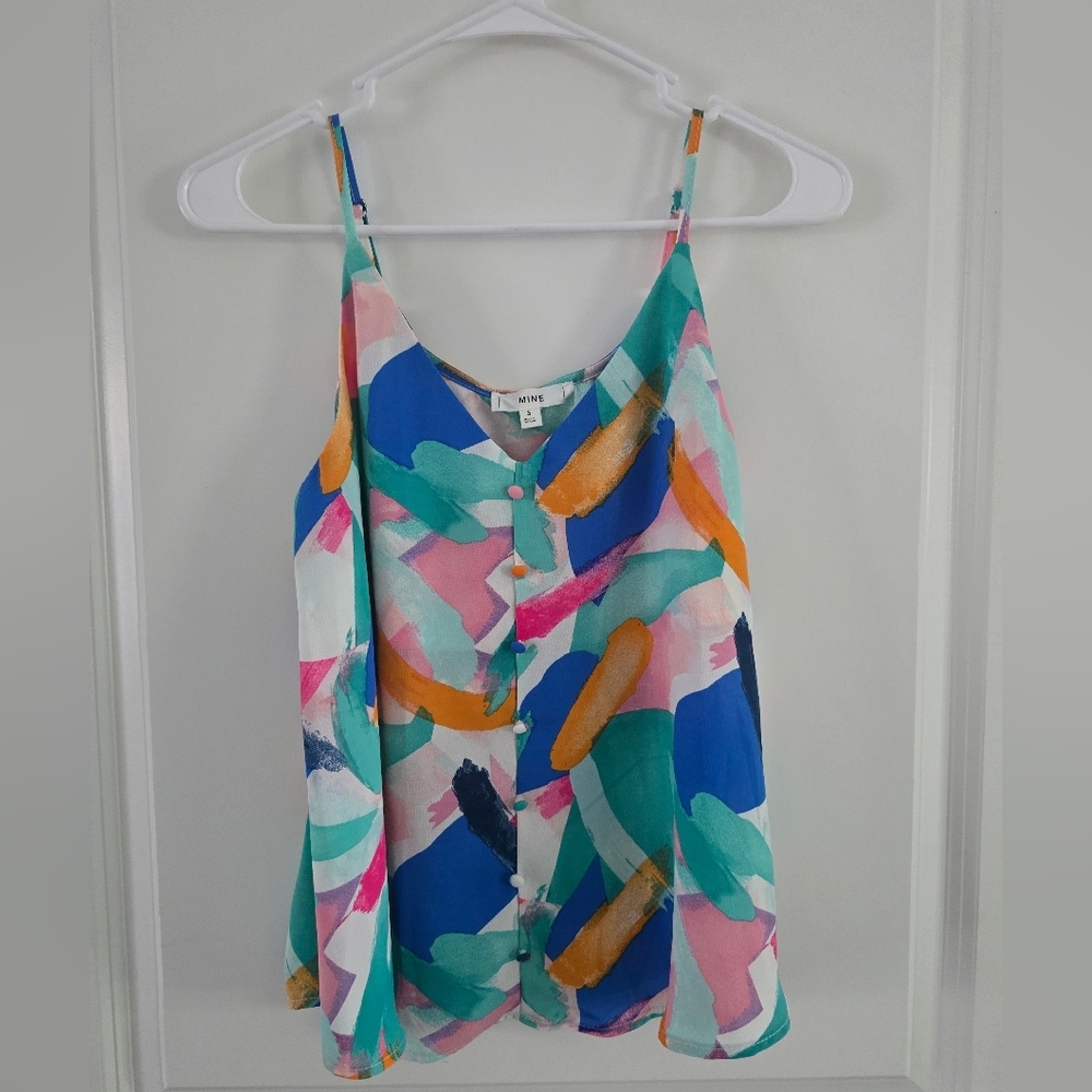 Mine Camisole Top Multicolor Pink Blue with Sleek Design